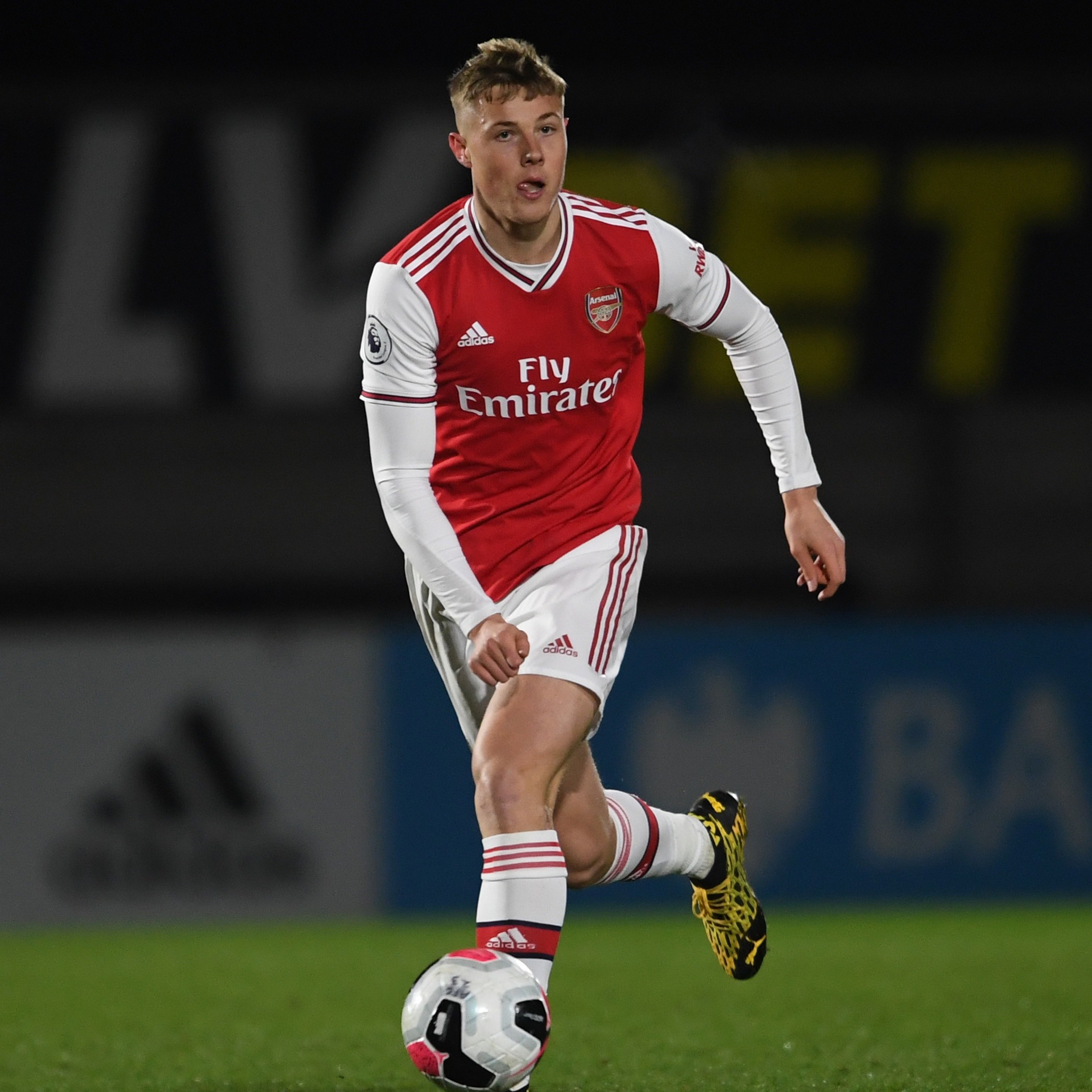 Daniel Ballard with the Arsenal u23s (Photo via Arsenal Academy on Twitter)