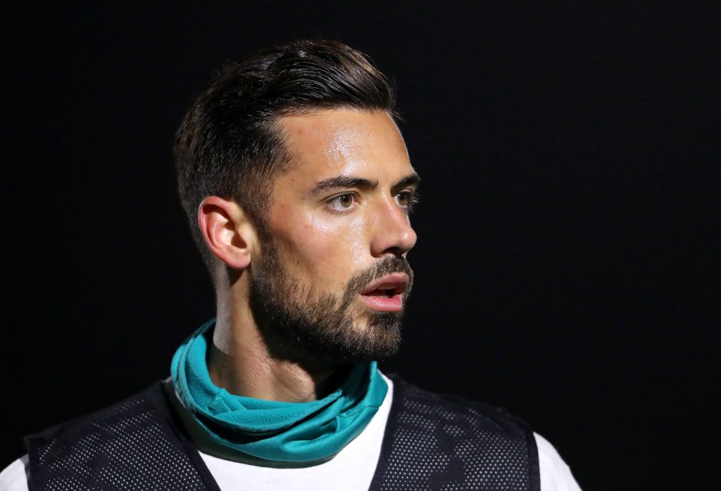 Arsenal can afford to take their time with Rob Holding 4 BOREHAMWOOD, ENGLAND - FEBRUARY 17: Pablo Mari of Arsenal FC looks on prior to the Premier League 2 match between Arsenal FC U23s and Chelsea FC U23s at Meadow Park on February 17, 2020 in Borehamwood, England. (Photo by James Chance/Getty Images)
