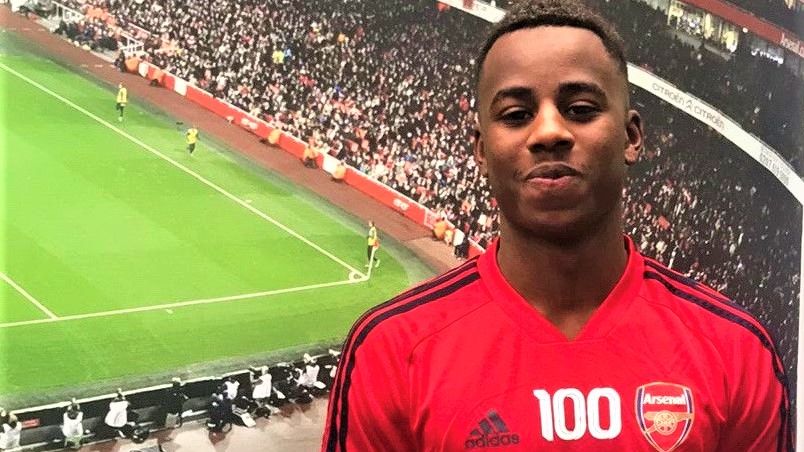 George Lewis with Arsenal (Photo via iTromso.no)
