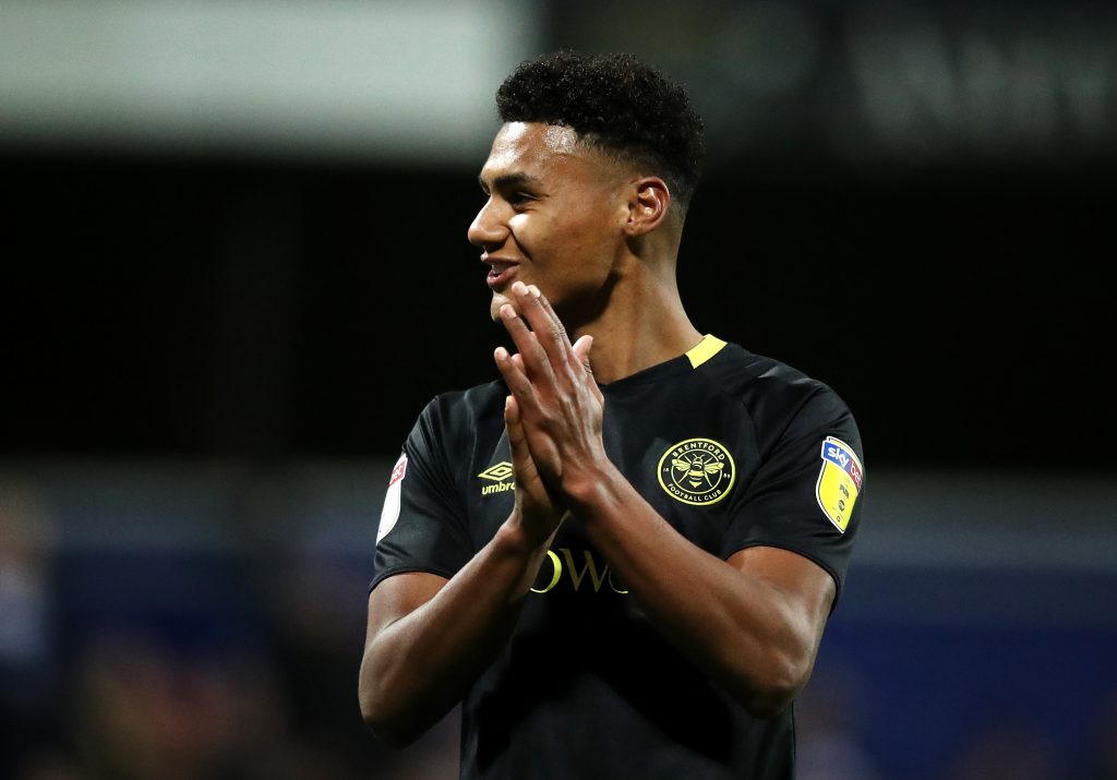 Ollie Watkins: That's the dream, to play for Arsenal one day 2 LONDON, ENGLAND - OCTOBER 28: Ollie Watkins of Brentford acknowledges the fans. Taken during the match between Queens Park Rangers and Brentford at The Kiyan Prince Foundation Stadium on October 28, 2019, in London, England. (Photo by Alex Pantling/Getty Images)