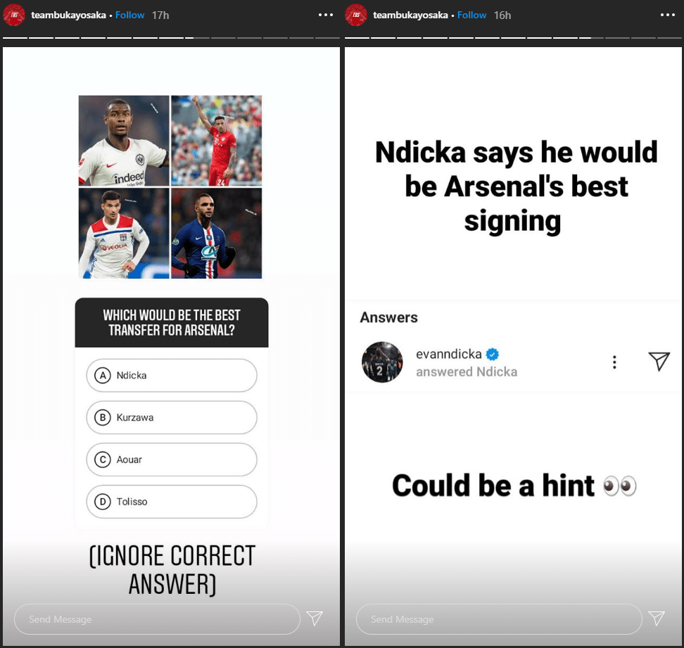 Screenshots from TeamBukayoSaka on Instagram