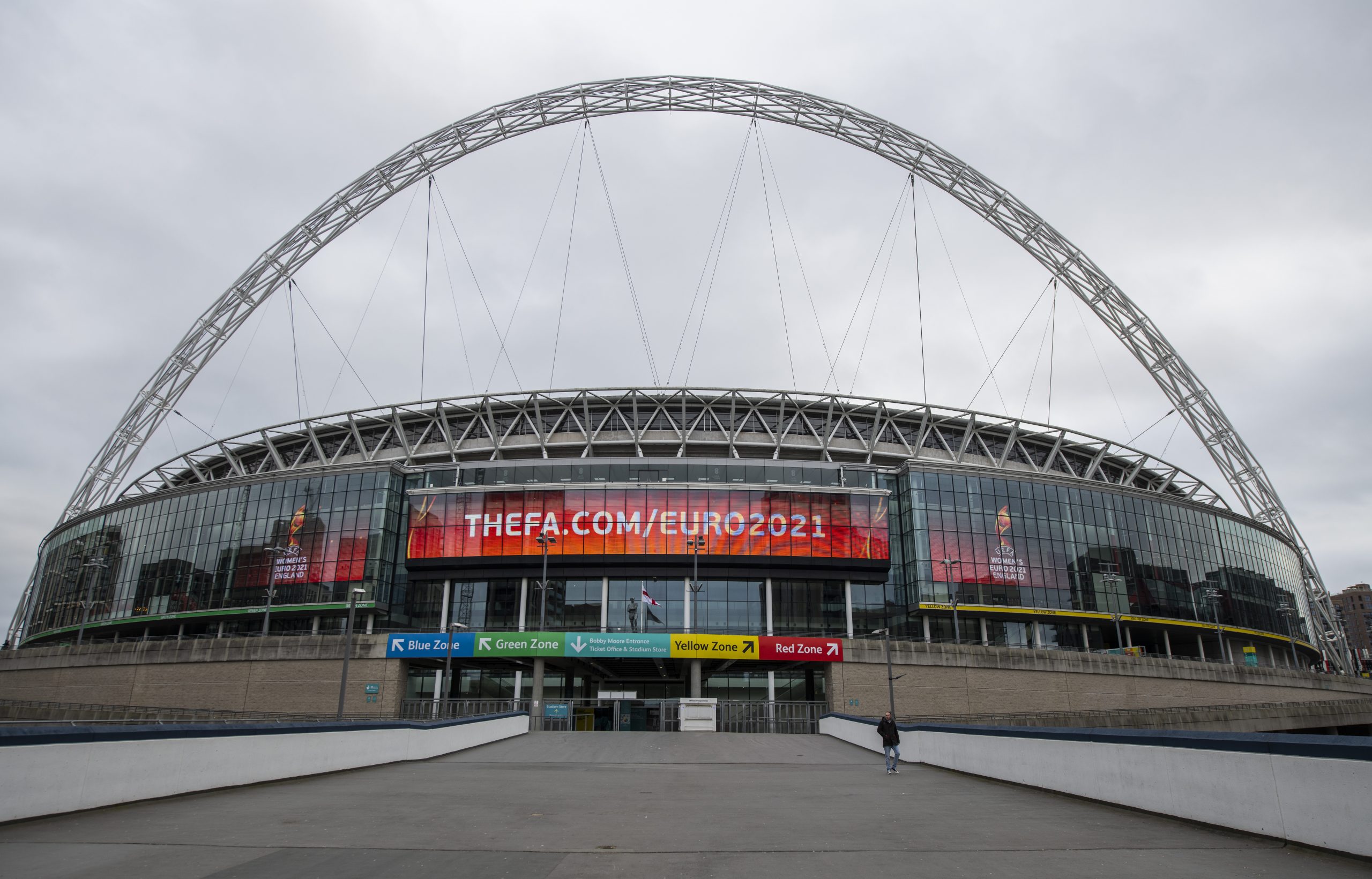 general views of wembley stadium as euro 2020 is postponed until 2021 scaled
