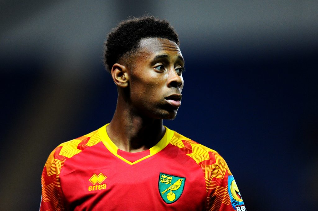 OXFORD, ENGLAND - SEPTEMBER 03: Shae Hutchinson of Norwich City looks on during the Leasing.com Trophy match between Oxford United and Norwich City U21 at Kassam Stadium on September 03, 2019 in Oxford, England. (Photo by Alex Burstow/Getty Images)