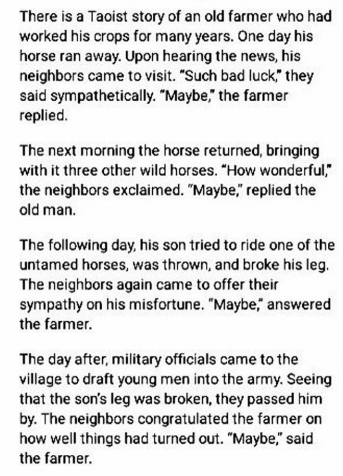 Where does the buck really stop at Arsenal? 3 zen story maybe there is a taoist story of an 11605679