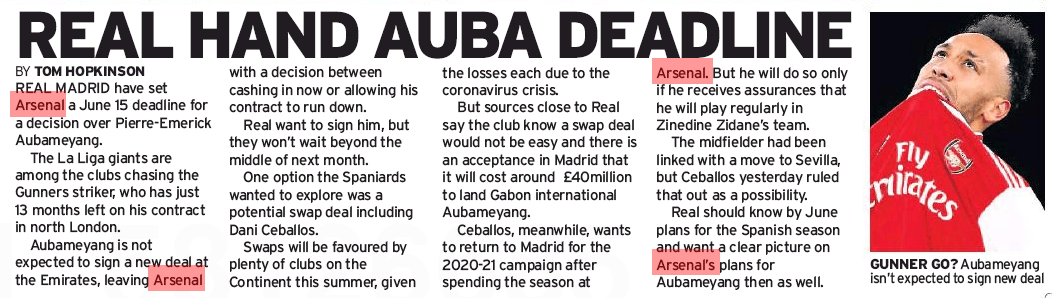 Sunday Mirror 10 May 2020