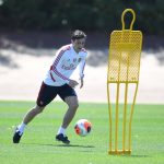 ST ALBANS, ENGLAND - MAY 22: of Arsenal during a training session at London Colney on May 22, 2020 in St Albans, England. (Photo by Stuart MacFarlane/Arsenal FC via Getty Images)