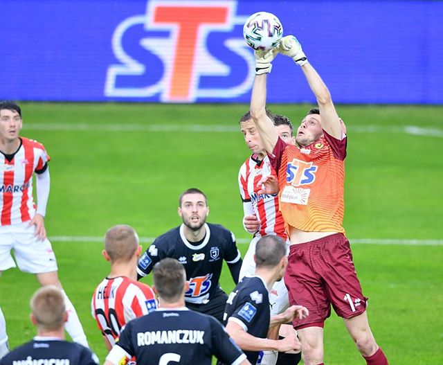 Dejan Iliev playing for Jagiellonia (Photo by Michal Stanczyk via Iliev's Instagram)