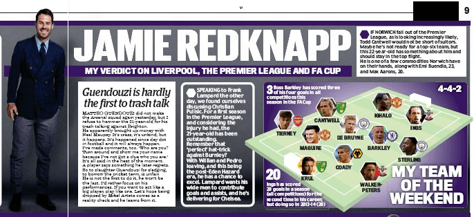 Jamie Redknapp defends Matteo Guendouzi over Neal Maupay comments 3 200629 daily mail jamie redknapp guendouzi