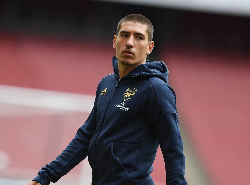LONDON, ENGLAND - JUNE 06: Hector Bellerin of Arsenal during a friendly match between Arsenal and Charlton Athletic at Emirates Stadium on June 06,...