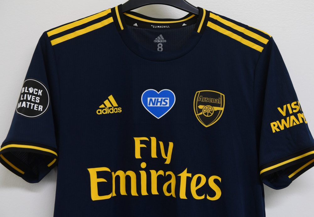 Arsenal shirt for Manchester City (Photo via Arsenal on Twitter)