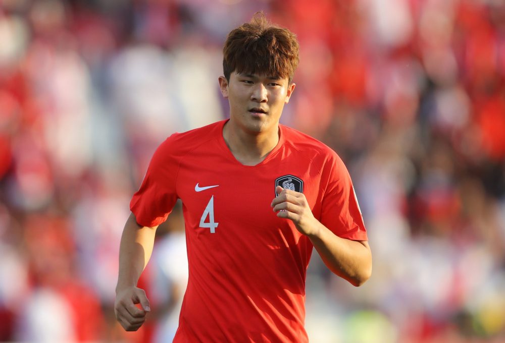 DUBAI, UNITED ARAB EMIRATES - JANUARY 22: Kim Min-Jae of South Korea looks on during the AFC Asian Cup round of 16 match between South Korea and Ba...