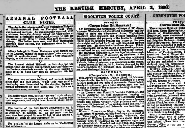 1896 spurs v arsenal kentish mercury e1594398069930