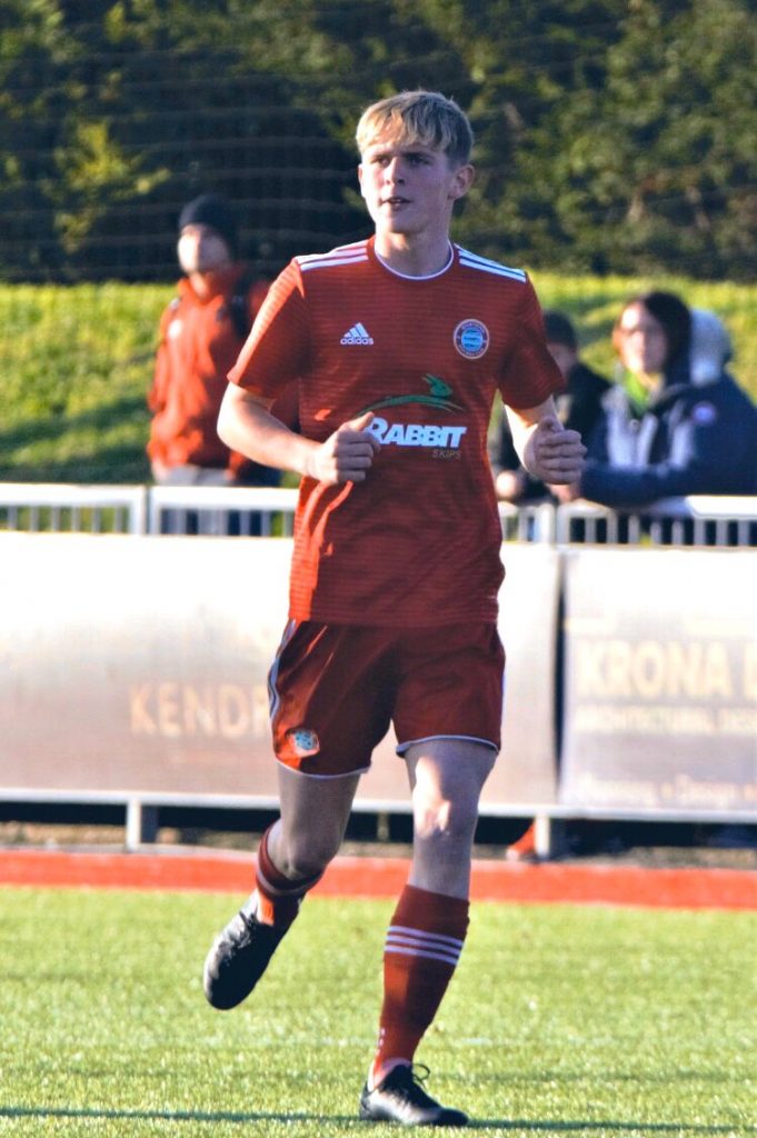 Finley Stevens during his time with Worthing (Photo via Stevens on Twitter)