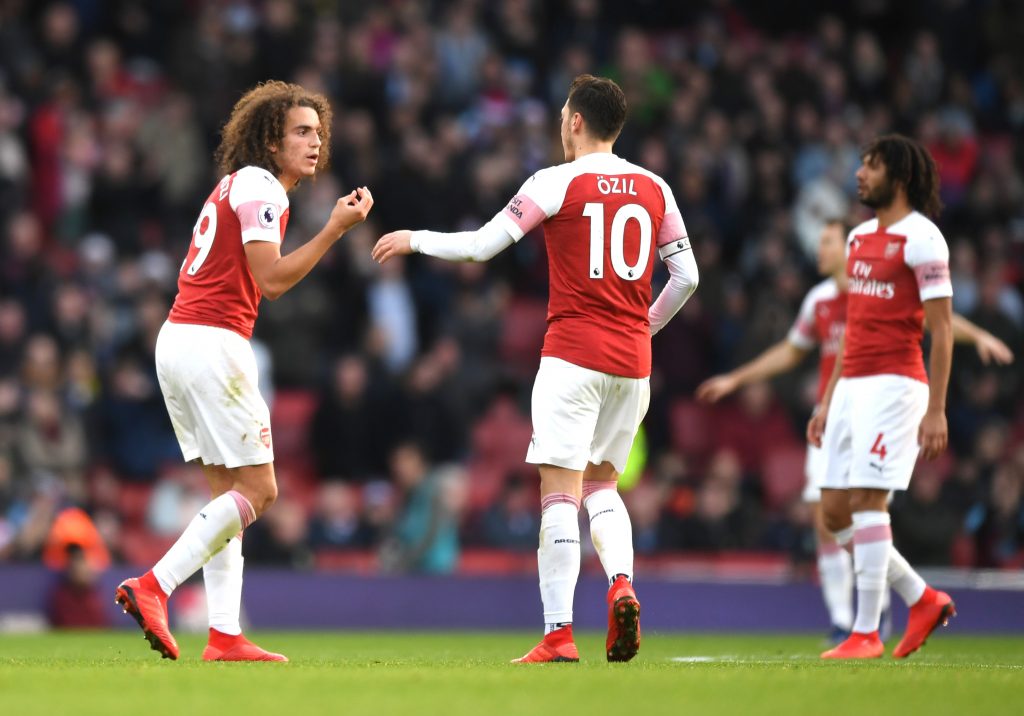 Sunderland open talks for ex-Gunner who had massive falling out with Arteta 3 LONDON, ENGLAND - DECEMBER 22: Matteo Guendouzi of Arsenal speaks to Mesut Ozil of Arsenal during the Premier League match between Arsenal FC and Burnley FC at Emirates Stadium on December 22, 2018 in London, United Kingdom. (Photo by Shaun Botterill/Getty Images)