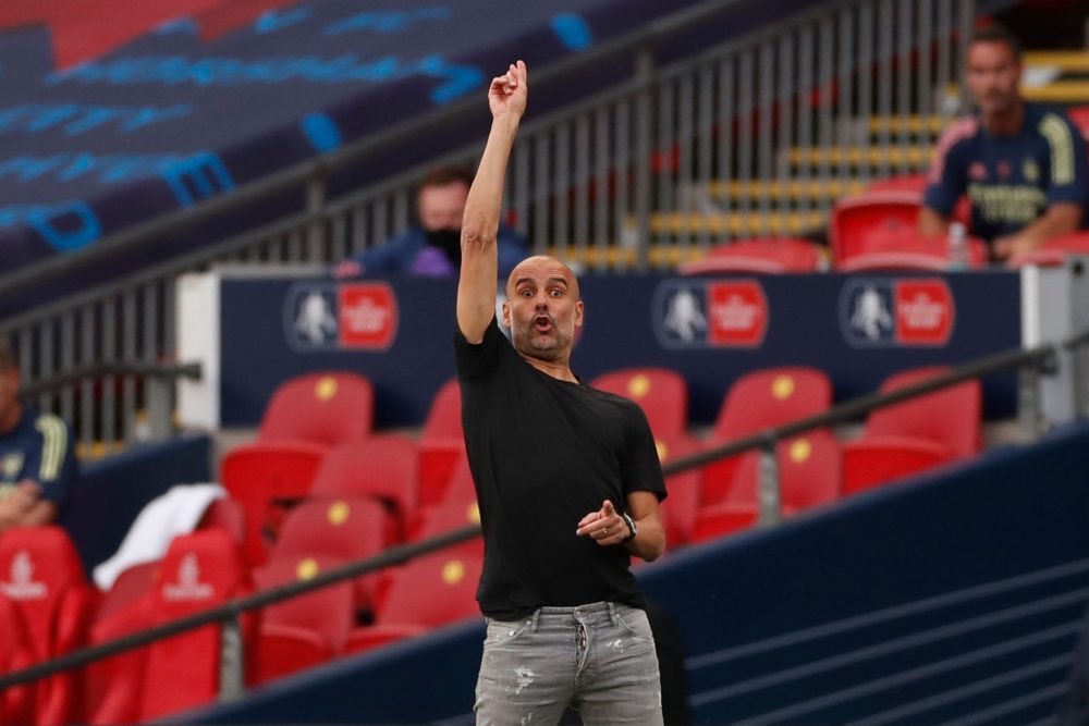 Barcelona top Forbes' list, Arsenal 8th 15 Manchester City's Spanish manager Pep Guardiola gestures from the touchline during the English FA Cup semi-final football match between Arsenal and Manchester City at Wembley Stadium in London, on July 18, 2020. (Photo by MATTHEW CHILDS / POOL / AFP)