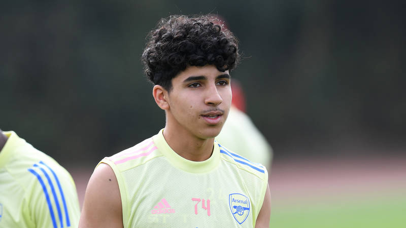 Exciting Arsenal youngster joins Den Bosch on loan 2 ST ALBANS, ENGLAND - AUGUST 17: Salah Oulad M’Hand of Arsenal during the Arsenal U23 training session at London Colney on August 17, 2020 in St Albans, England. (Photo by David Price/Arsenal FC via Getty Images)