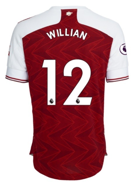 Arsenal shirt numbers: 12 3 willian arsenal shirt 12