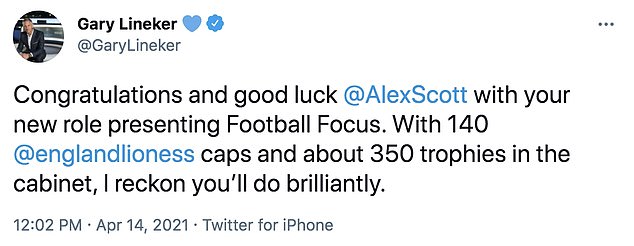 Gammon annoyed as Alex Scott new host of BBC's Football Focus 3 Gary Lineker Alex Scott Tweet
