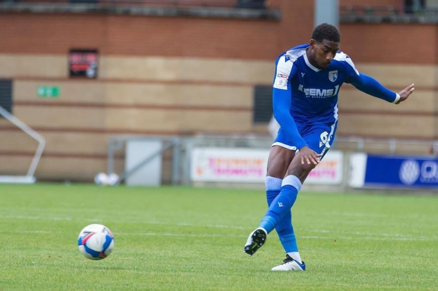 Arsenal loanee Zech Medley with Gillingham (Photo via Medley on Instagram)