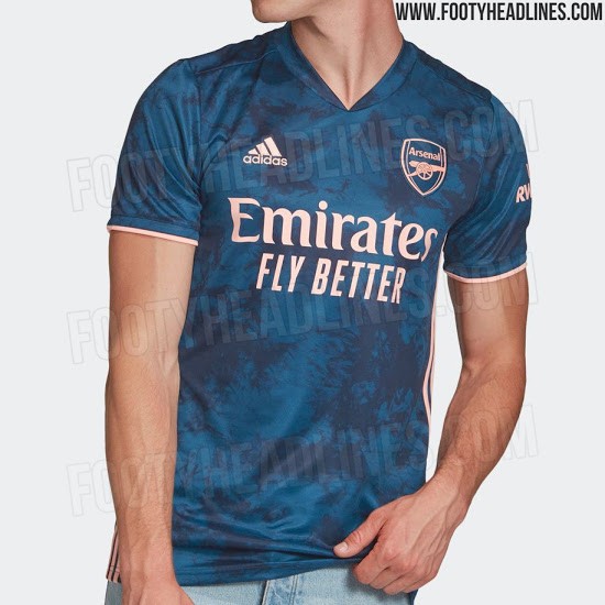 Arsenal Third Kit leak (Photo via FootyHeadlines.com)