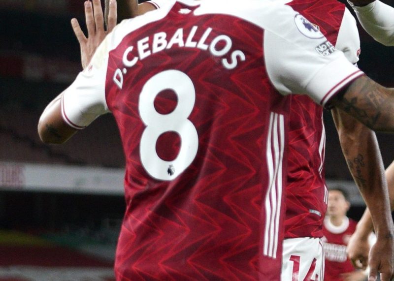 Dani Ceballos admits Real Madrid wanted to keep him LONDON, ENGLAND - SEPTEMBER 19: Eddie Nketiah of Arsenal celebrates with teammate Dani Ceballos...