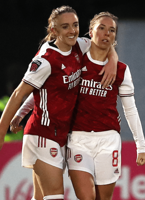Lisa Evans and Jordan Nobbs v Spurs