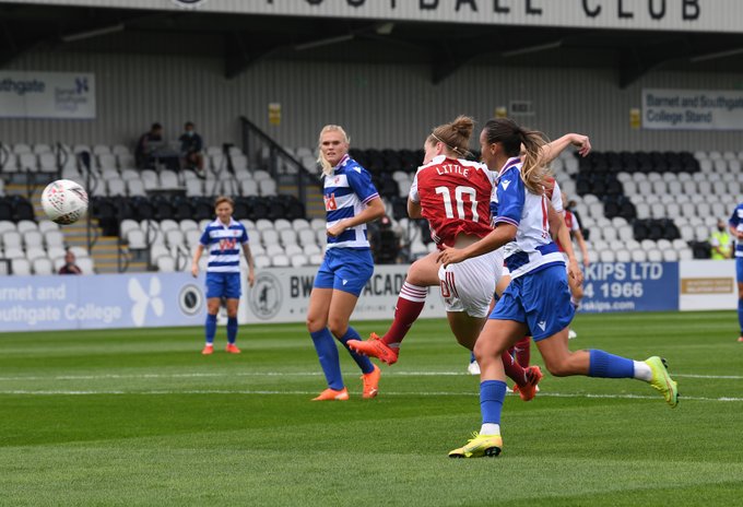 Kim Little opens Arsenal's scoring against Reading (via @ArsenalWFC)