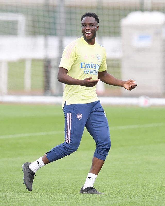 Arsenal loanee determined to 'put it right' with struggling side 2 James Olayinka in training with Arsenal (Photo via Olayinka on Instagram)