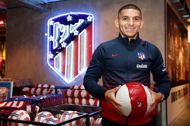 Lucas Torreira with Atletico Madrid (Photo via Torreira on Instagram)