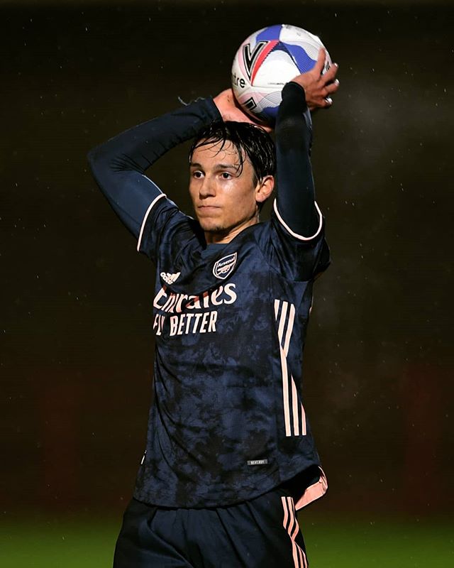 Joel Lopez with the Arsenal u21s (Photo via Lopez on Instagram)