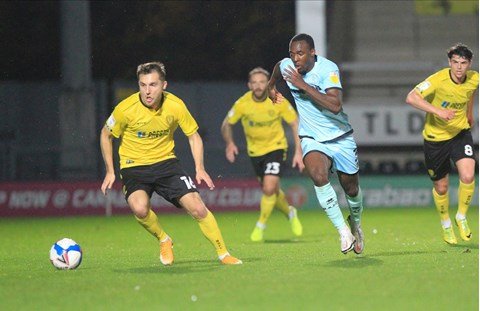 Tolaji Bola with Rochdale AFC (Photo via RochdaleAFC.co.uk)
