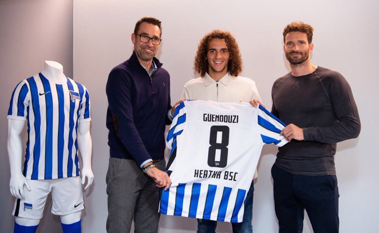 Matteo Guendouzi: Everything is perfect in Berlin 3 Matteo Guendouzi with Hertha BSC (Photo via Hertha on Twitter)