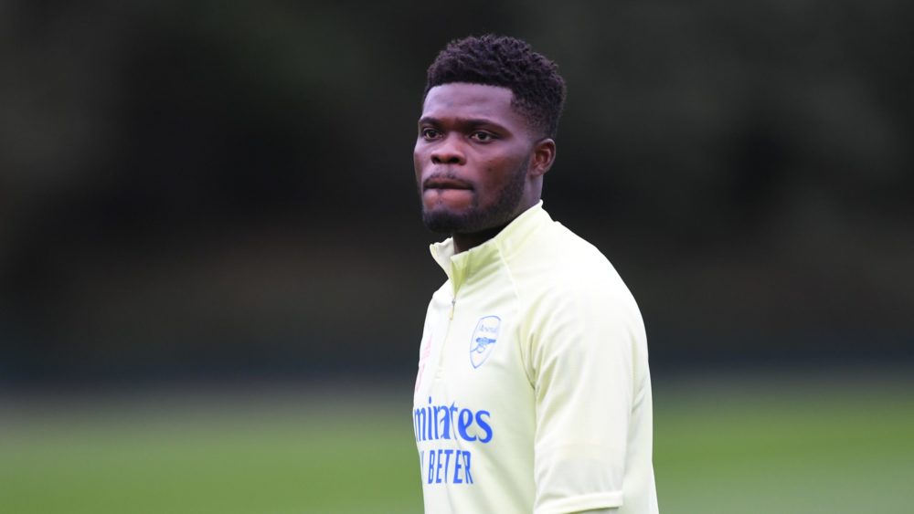 Thomas Partey with Arsenal (Photo via Arsenal on Twitter)
