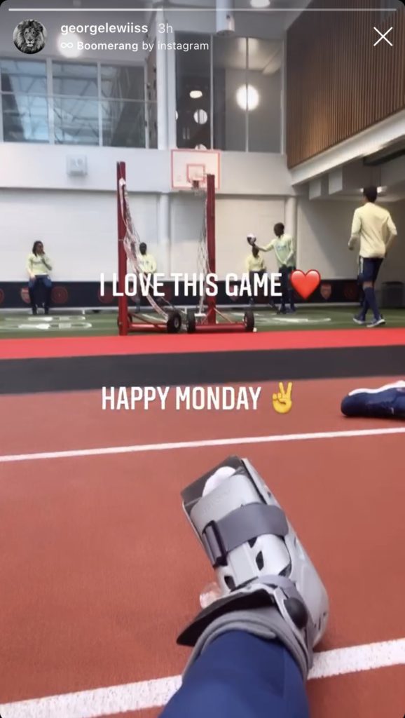 Lewis picks up apparent injury ahead of EFL Trophy clash 2 George Lewis on Instagram