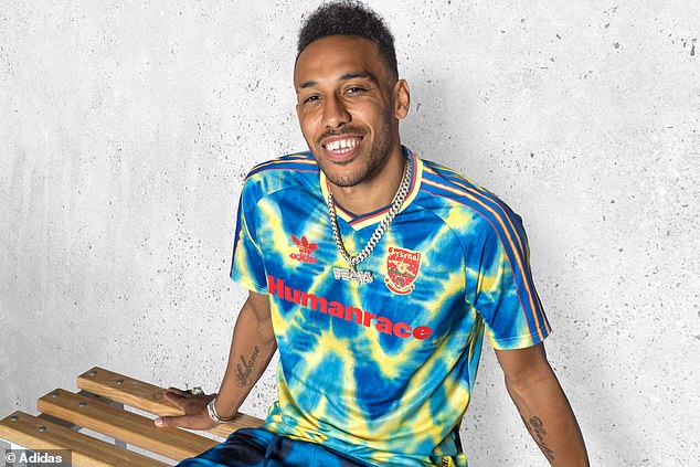 Pierre-Emerick Aubameyang: I was sad, to tell the truth 2 Pierre-Emerick Aubameyang Adidas Humanrace Arsenal shirt