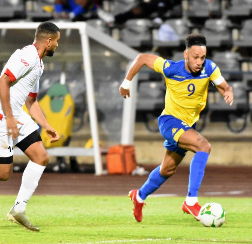 Pierre-Emerick Aubameyang with Gabon (Photo via Federation Gabonaise de Football on Facebook)