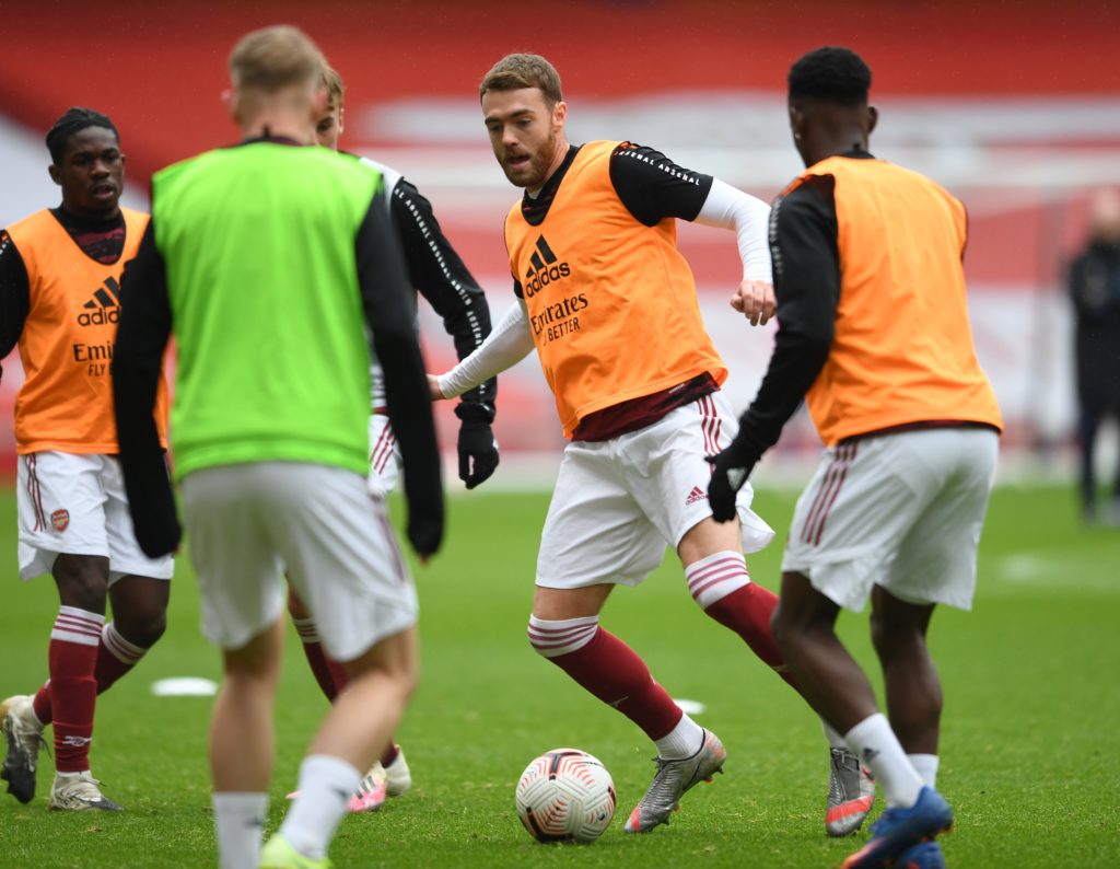 Long-term injured Arsenal star edges closer to first-team return with u23 start 2 Calum Chambers with the Arsenal u23s at the Emirates Stadium (Photo via Arsenal Academy on Twitter)