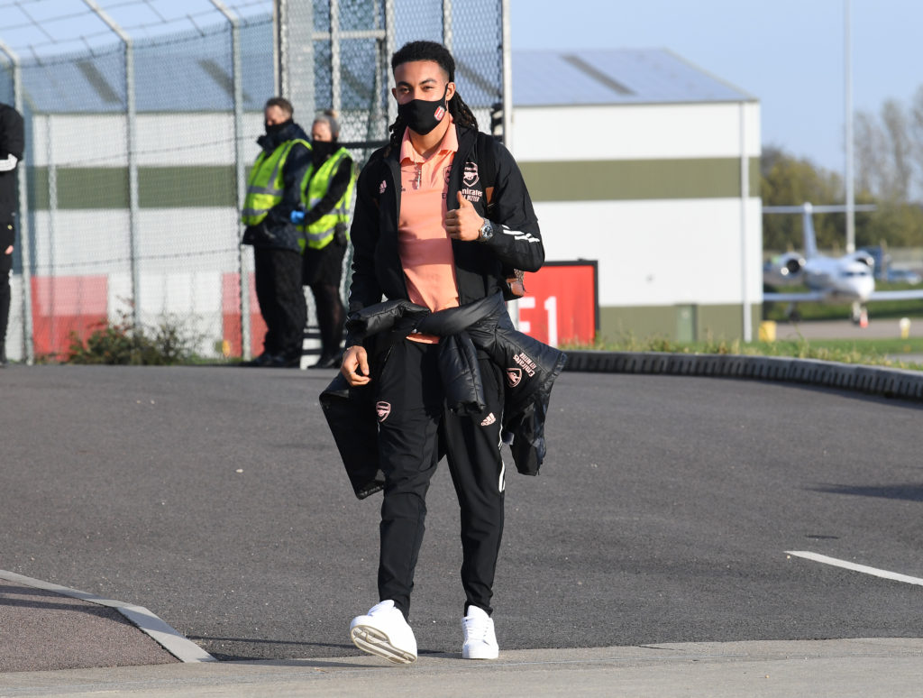 3 promotions, 1 return: The 4 stepping up to Arsenal's first-team squad 2 Miguel Azeez joining the Arsenal squad travelling for their Europa League match (Photo via Azeez on Twitter)