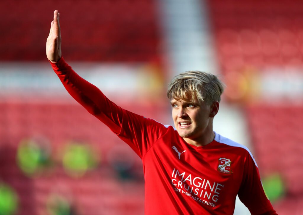 Matt Smith with Swindon Town (Photo via Getty Images / Chloe Knott)