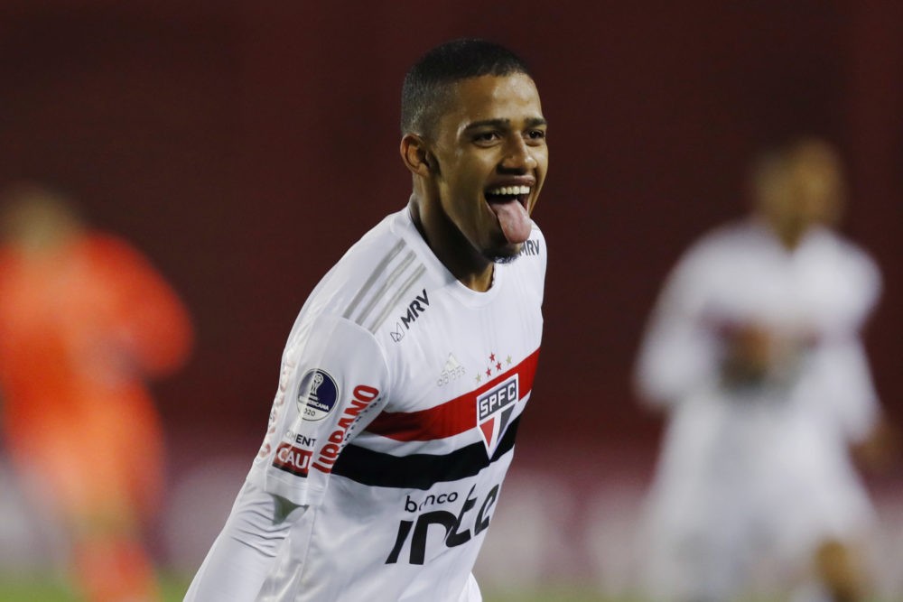 17-goal Brazilian Brenner tempted Arsenal but signs for FC Cincinnati 3 LANUS, ARGENTINA - OCTOBER 28: Brenner of Sao Paulo celebrates after scoring the second goal of his team during a second round match of Copa CONMEBOL Sudamericana 2020 between Lanus and Sao Paulo at Estadio Ciudad de Lanus (La Fortaleza) on October 28, 2020. (Photo by Agustin Marcarian-Pool/Getty Images)