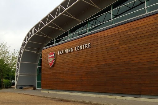 Arsenal academy game postponed after Covid outbreak 2 London Colney training centre (Photo via FootballTrainingGrounds.com)