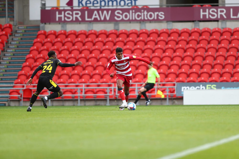 Doncaster Rovers v Bristol Rovers EFL Sky Bet League 1 26/09/2020. Tyreece John-Jules during the EFL Sky Bet League 1 match between Doncaster Rover...