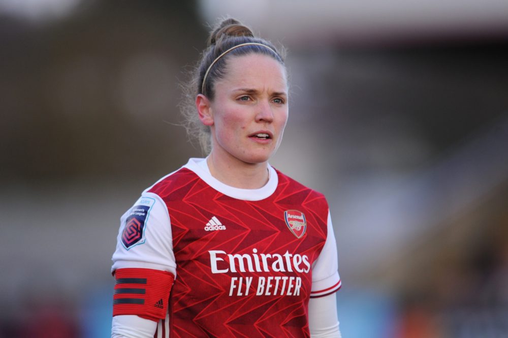 BOREHAMWOOD, ENGLAND - DECEMBER 20: Kim Little of Arsenal looks on during the Barclays FA Women's Super League match between Arsenal Women and Ever...