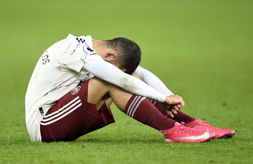 LIVERPOOL, ENGLAND - DECEMBER 19: Dani Ceballos of Arsenal looks dejected following his team's defeat in the Premier League match between Everton a...