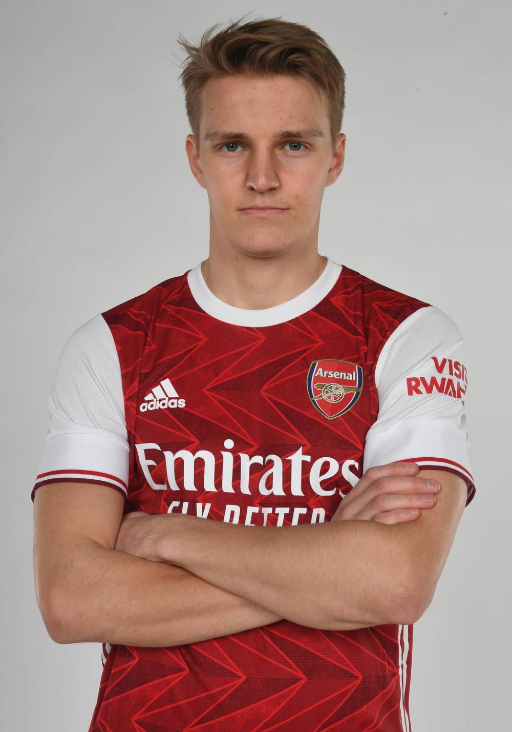 Martin Odegaard with Arsenal (Photo via Arsenal.com)