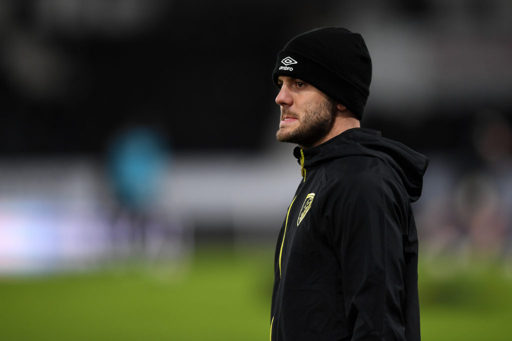 Arteta confirms Wilshere talks but plays down playing contract 2 DERBY, ENGLAND - JANUARY 19: Jack Wilshere of AFC Bournemouth looks on during the warm up prior to during the Sky Bet Championship match between Derby County and AFC Bournemouth at Pride Park Stadium on January 19, 2021 in Derby, England. Sporting stadiums around the UK remain under strict restrictions due to the Coronavirus Pandemic as Government social distancing laws prohibit fans inside venues resulting in games being played behind closed doors. (Photo by Gareth Copley/Getty Images)