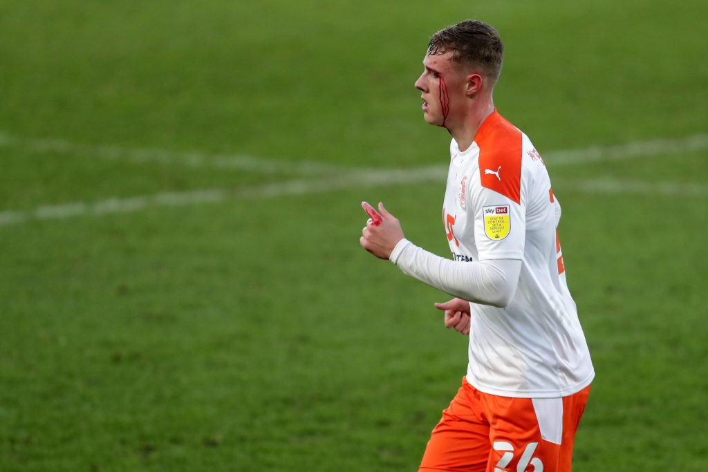 Arsenal loanee stars again after TOTW appearance 2 Hull City v Blackpool - Sky Bet League One - KCOM Stadium Blackpool's Daniel Ballard requires treatment during the Sky Bet League One match at the KCOM Stadium, Hull. Copyright: Richard Sellers