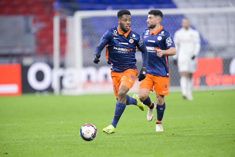 Elye Wahi MHSC / Jordan Ferri MHSC FOOTBALL : LYON vs MHSC - Ligue 1 Uber Eats - 13/02/2021 JBAutissier/Panoramic