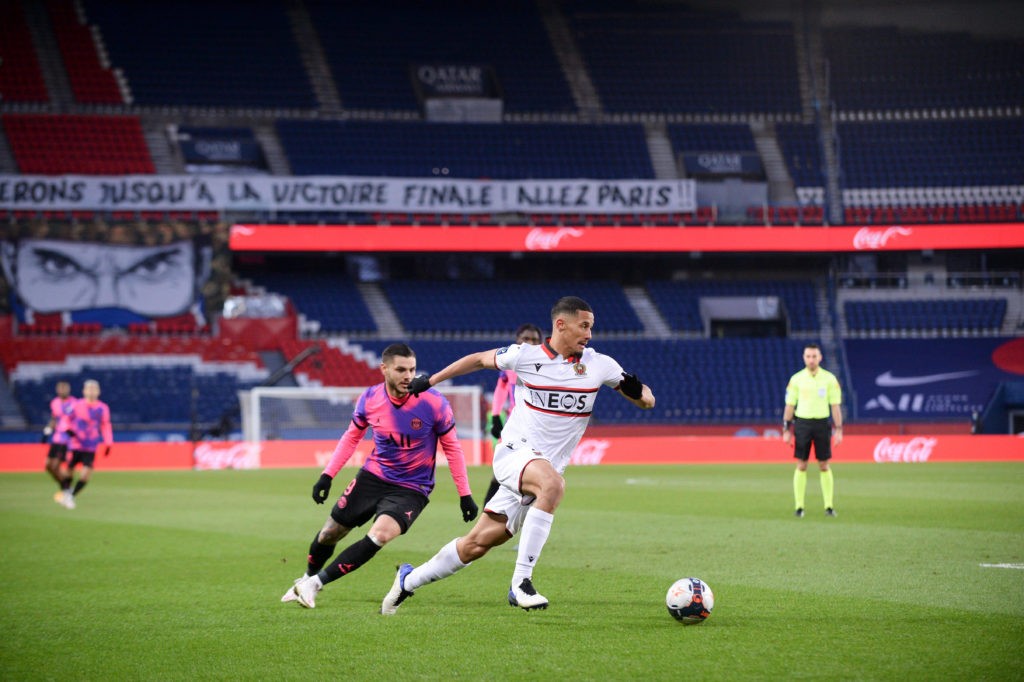 William Saliba tests positive for Covid - will miss Marseille clash 2 William Saliba playing for OGC Nice against Paris Saint-Germain on 13th February 2021 (Photo via FEP / Panoramic)