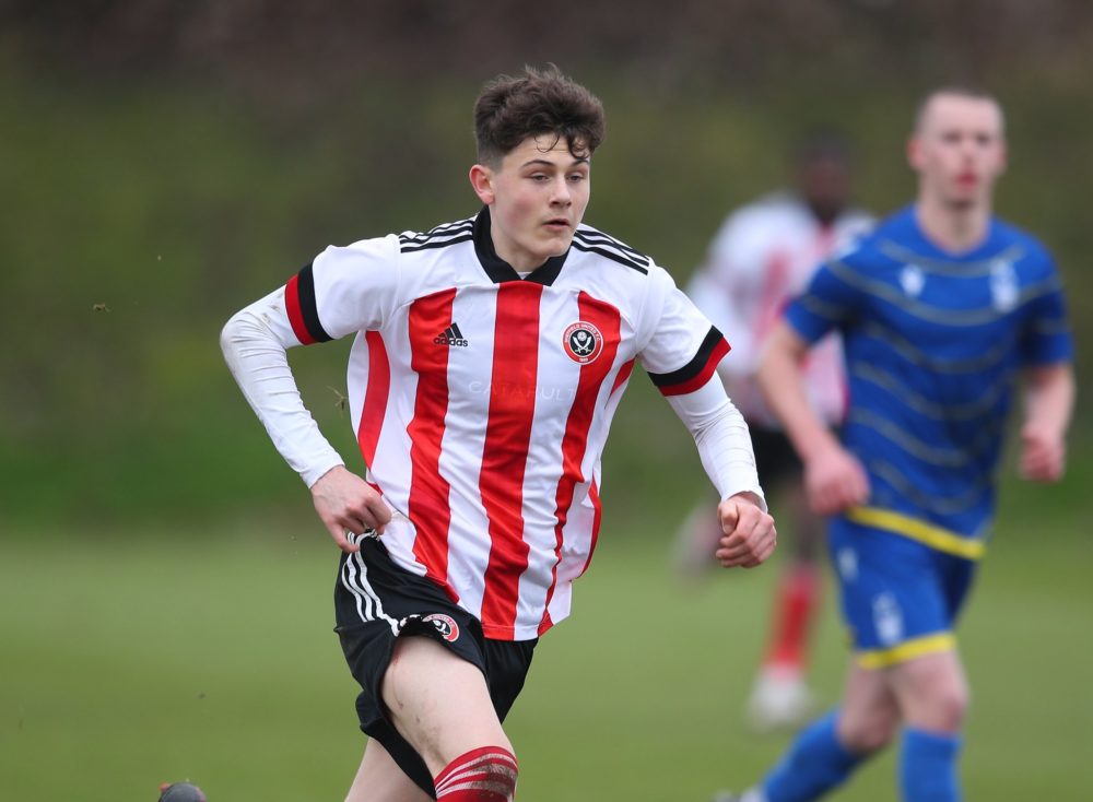 Will Lankshear with Sheffield United (Photo via Sheffield United on Twitter)